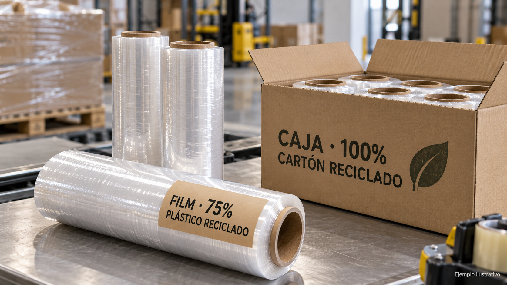 Ejemplos de contenido reciclado, no requisitos generales del RD 1055 · Imagen ilustrativa