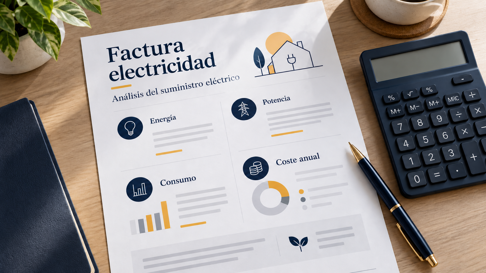 Análisis de la factura de electricidad · Imagen ilustrativa